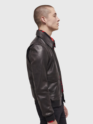 Black leather jacket - 3