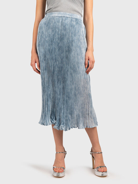 Midi pleated skirt