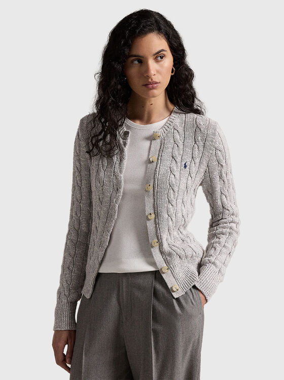 Cotton cardigan with buttons - 1