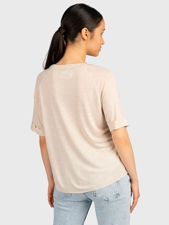 T-shirt with contrasting print - 2