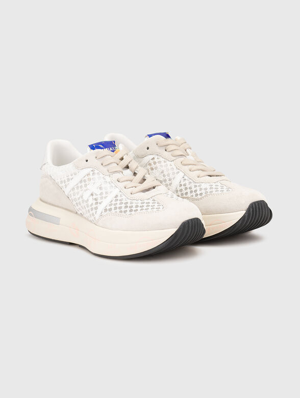 CASSIE suede and textile sneakers - 2