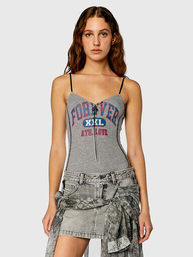 T-LYE black bodysuit with contrast print - 4