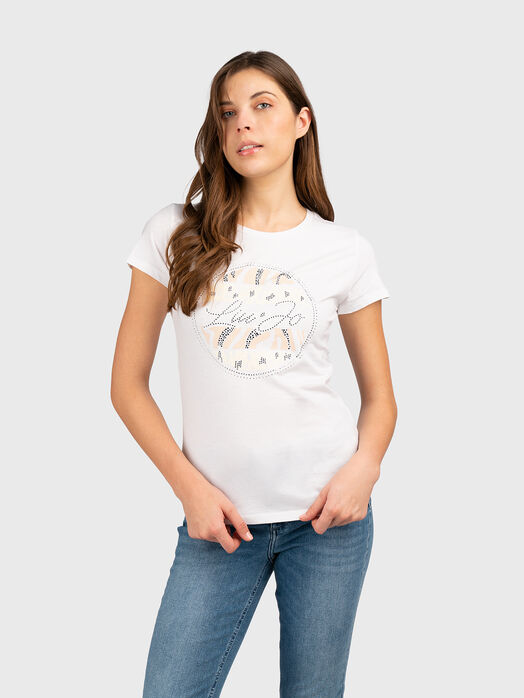 T-shirt with rhinestones