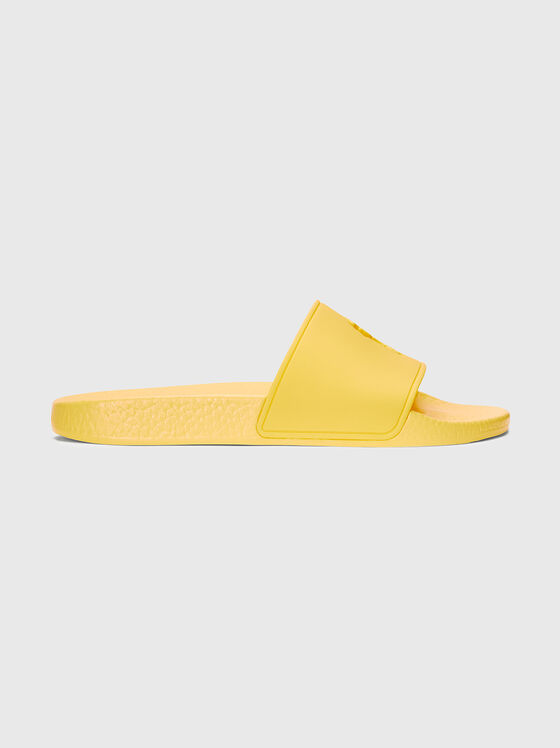Beach shoes in yellow with logo detail - 1