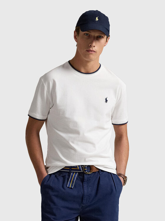 Tricou din bumbac cu elemente contrastante - 1