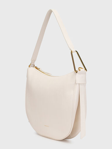 Black hobo bag with metal accent - 3