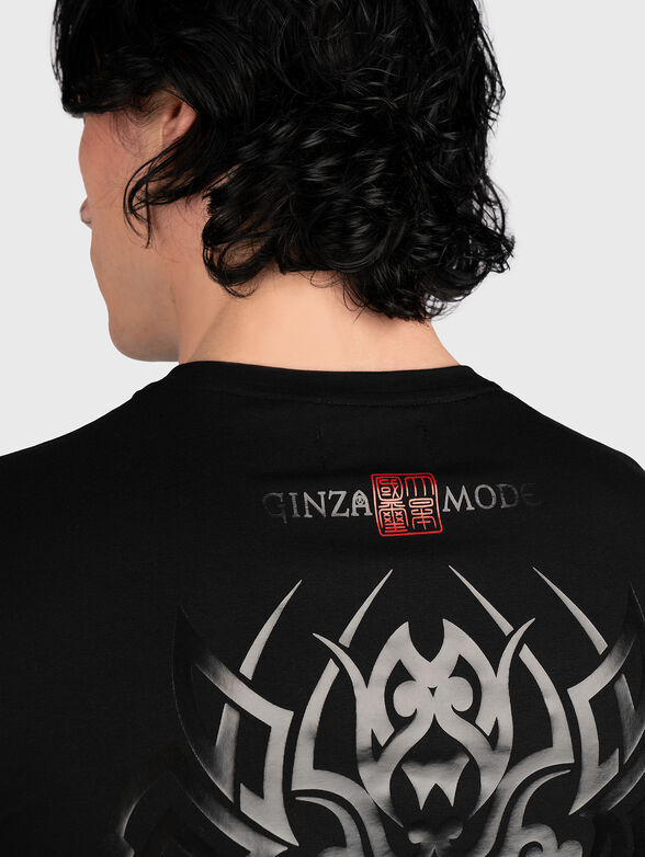 TS097 black T-shirt with print - 3