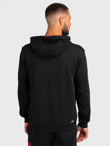BARUMINI black sweatshirt with contrast logo  - 3