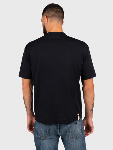 Logo embroidered cotton T-shirt - 3