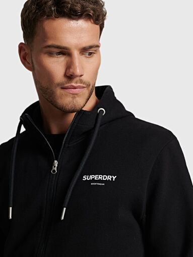 CORE SPORT black hooded sweatshirt  - 5