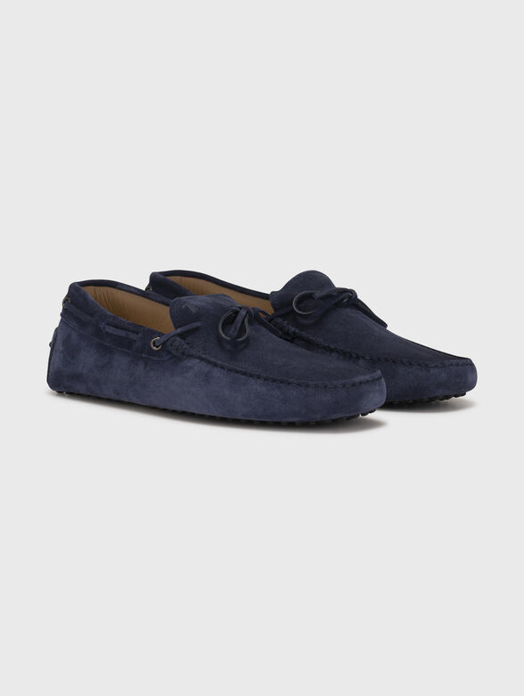 NEW GOMMINI blue suede loafers - 2