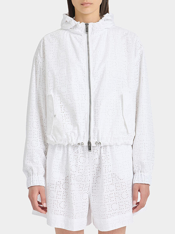 Geacă cu broderie ajurată - 1