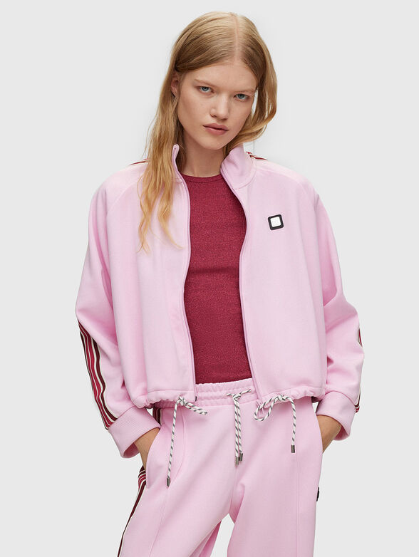 DASEIDON pink cotton blend sweatshirt - 1