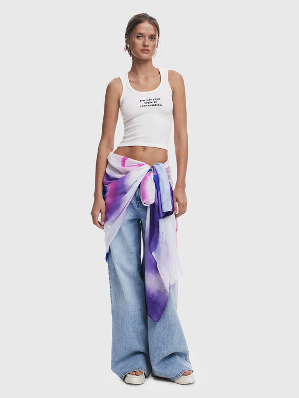 Watercolor rectangular scarf - 2