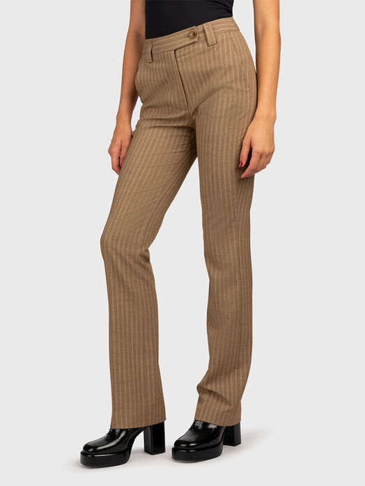 Striped trousers