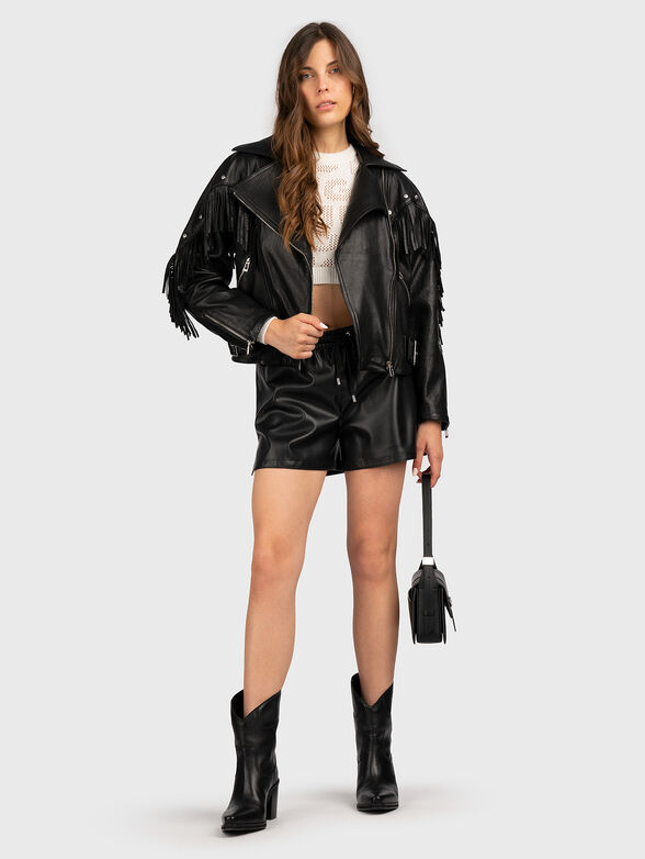 LAFRANKA fringed leather jacket - 2
