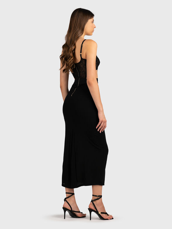 Dress with bustier and logo accent on the waist - 2