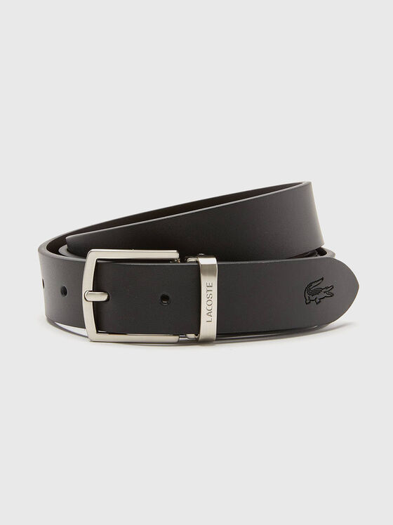 Two pin buckle leather belt set - 1