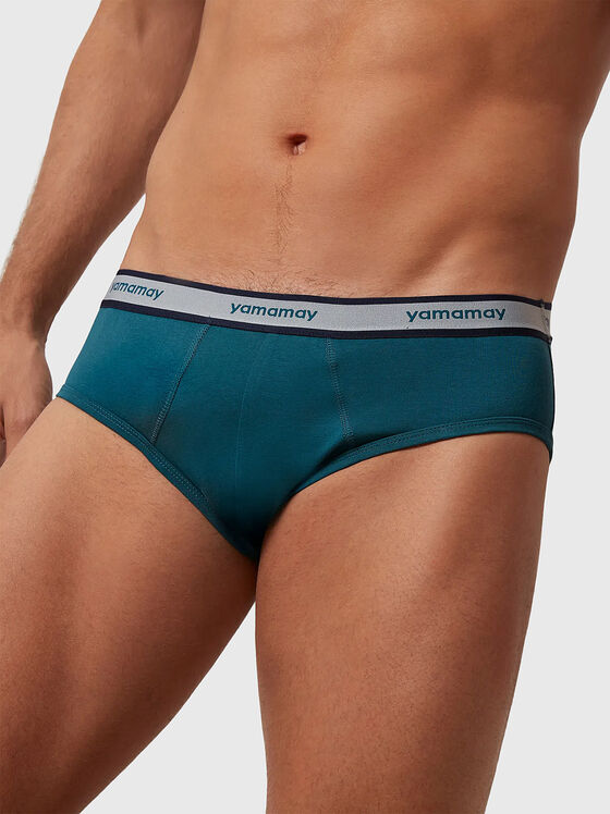 NEW FASHION COLOR black briefs with logo - 1