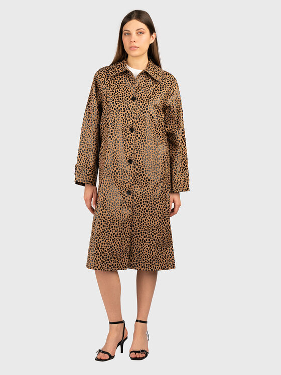 Palton cu animal print - 1
