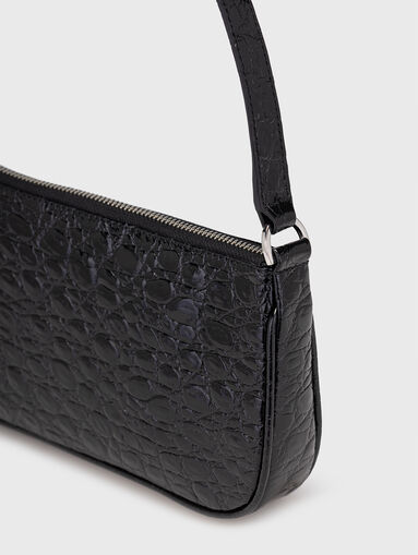 Leather bag with croc effect - 4