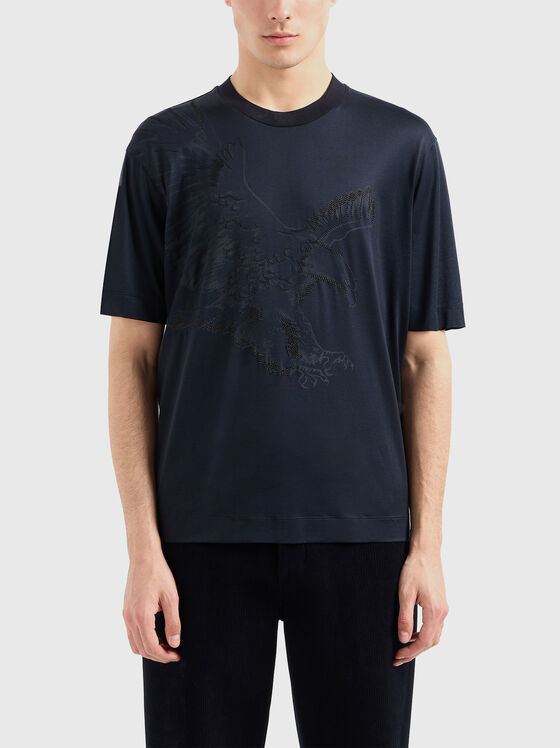 Black T-shirt with print - 1