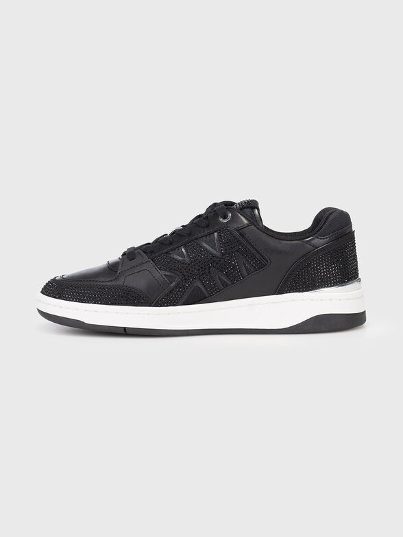 Black sneakers with rhinestones - 4