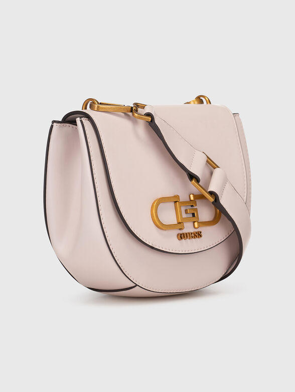 Black crossbody bag with metal logo accent - 4
