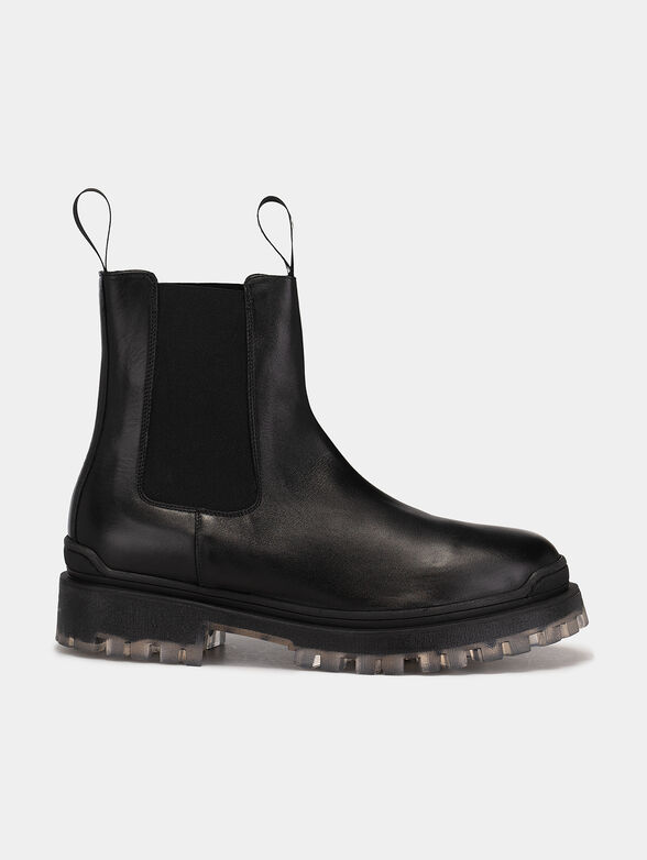 BIKER II leather slip-on ankle boots  - 1