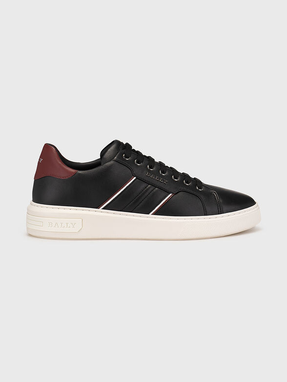 MEDDY leather sports shoes with contrast details - 1