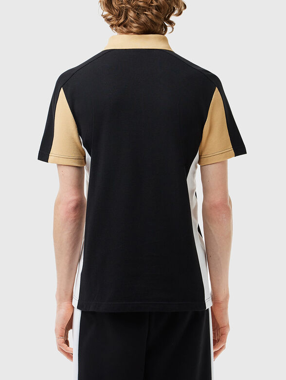 Cotton piqué colourblock polo shirt - 2