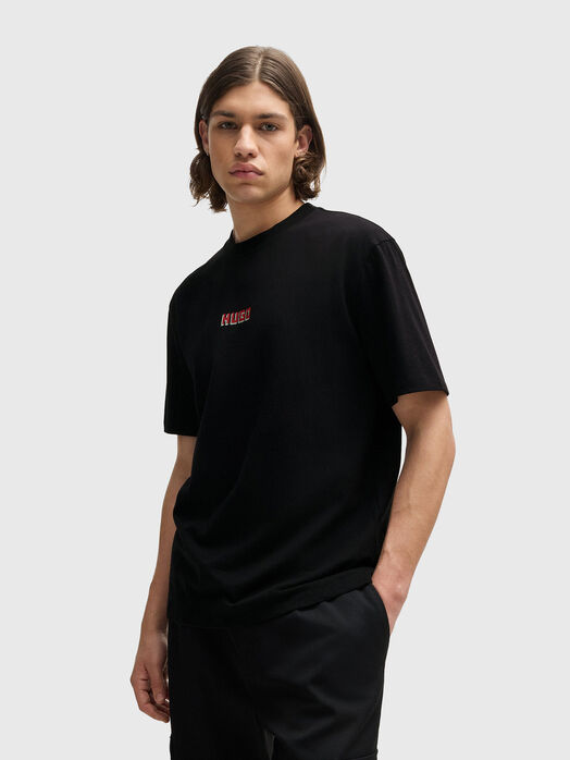 DIQITEE cotton T-shirt with print on the back