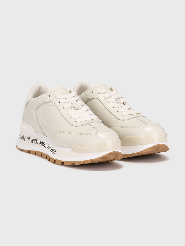 AMAZING 02 leather sneakers with inscription - 2
