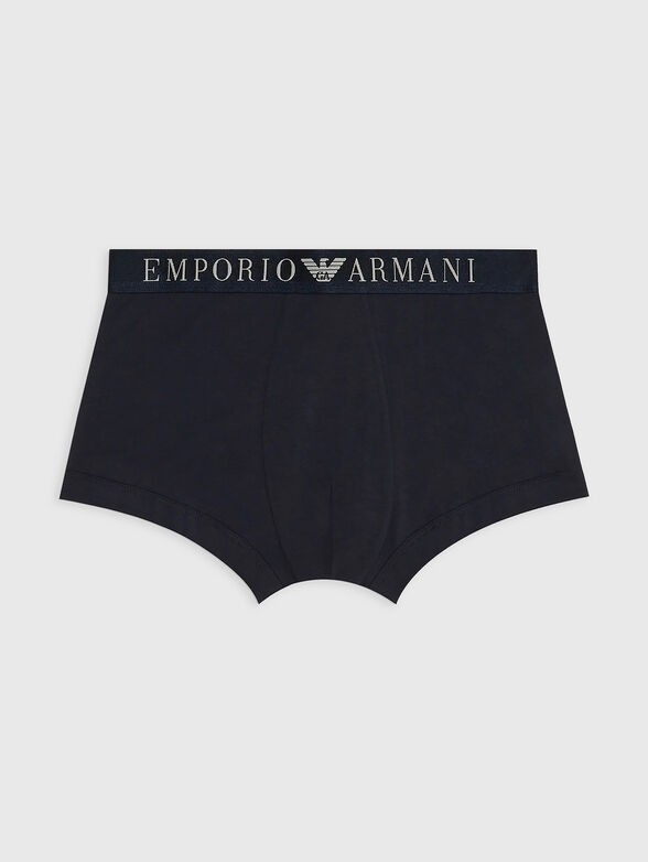 Dark blue boxers with logo accent - 4