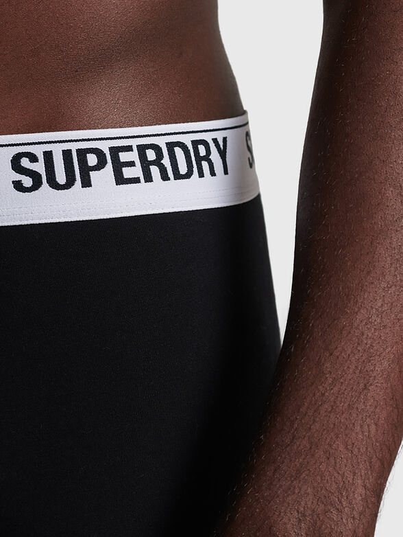 Set of 3 boxers in black in black color - 3