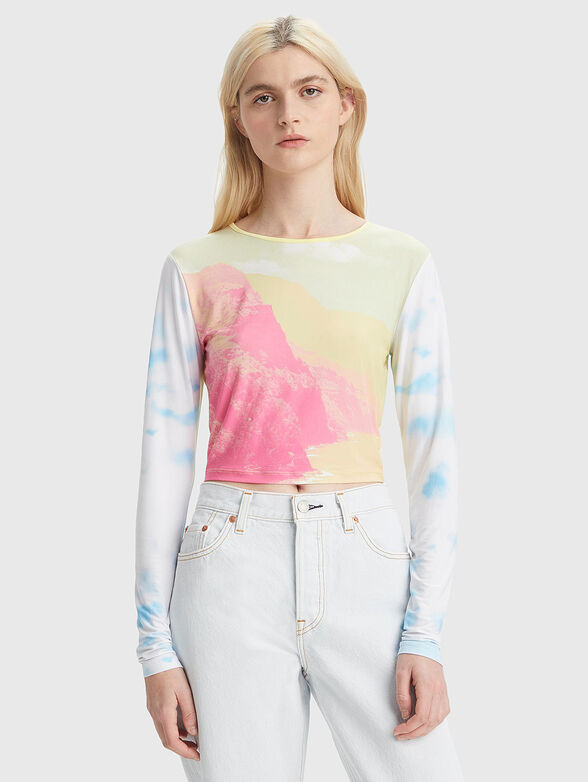 CALIFORNIA blouse with multicoloured print - 1