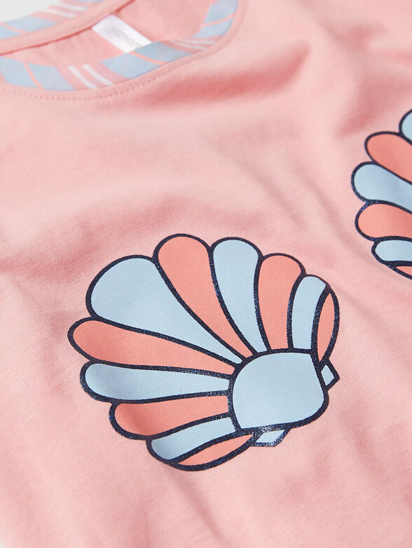 MERMAIDS pink top with print - 2