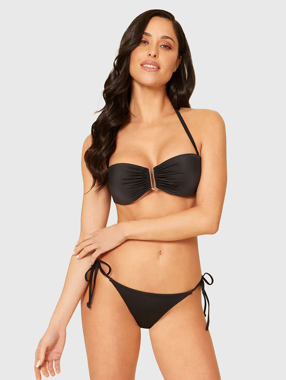 ESSENTIALS swimsuit top with metal detail - 2