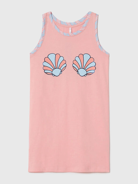 MERMAIDS pink top with print - 1