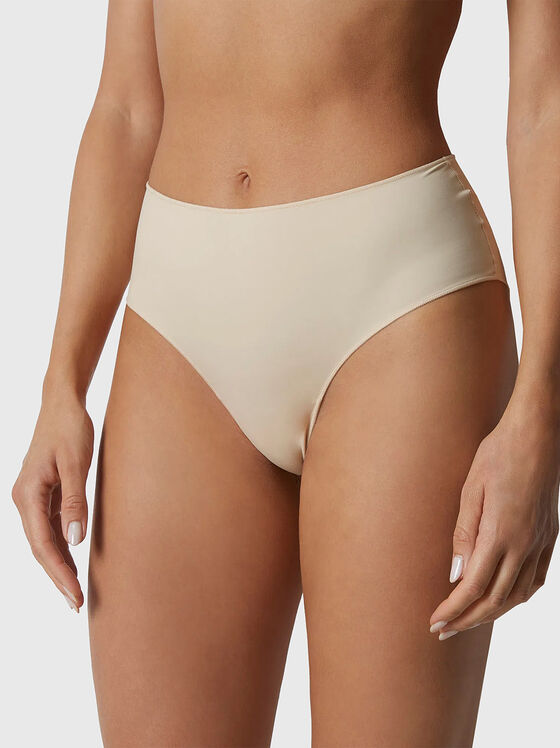 NEW JUSTIN high waist brazilian bikini in beige - 1