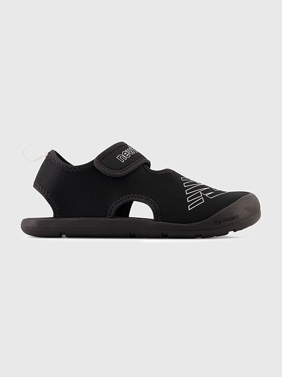 CRSR black sandals with logo details - 1