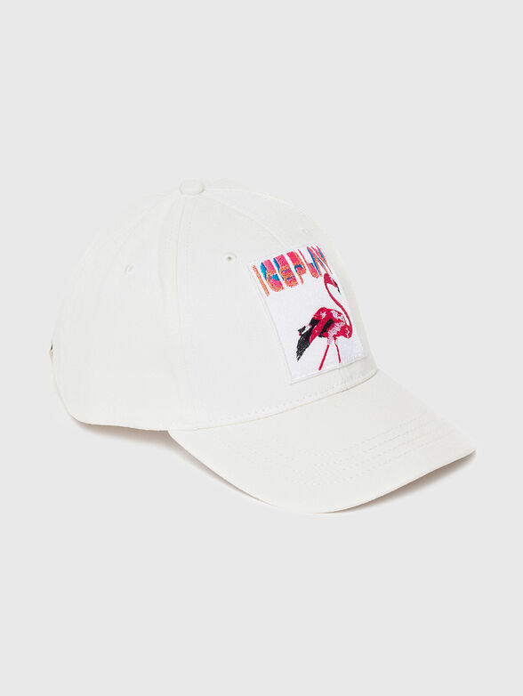 Baseball cap with embroidered patch - 3