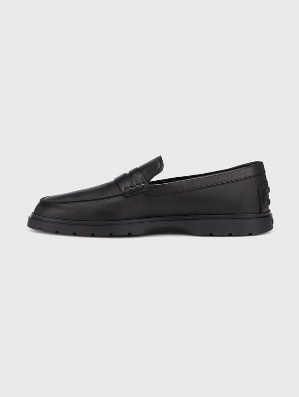 IBRIDO black leather loafers  - 4