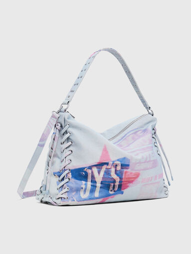 Denim bag with accent print - 4