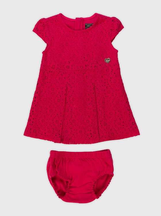 Rochie din dantelă roșie - 1