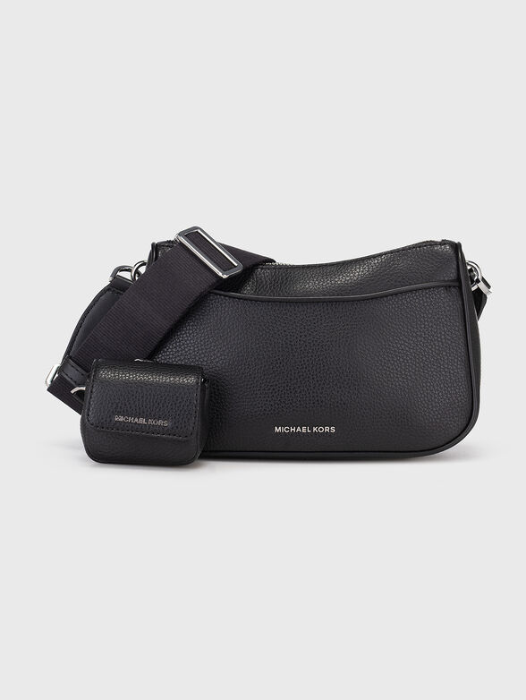 Leather crossbody bag with detachable wallet - 1
