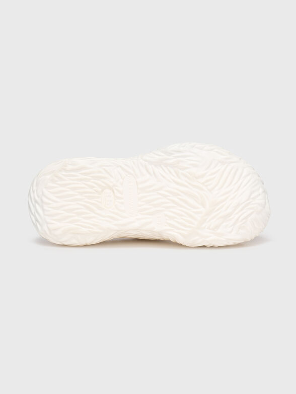 Sabot with wavy texture in ecru colour - 5