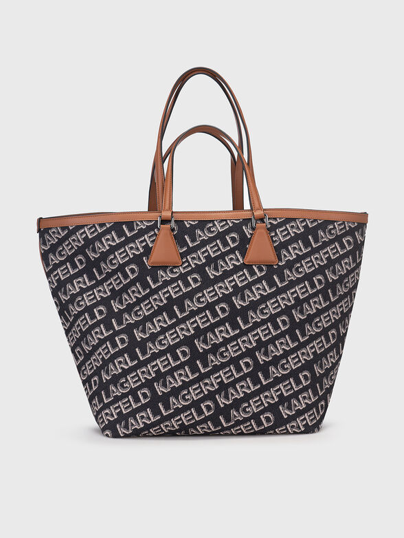 Large bag with monogram logo print  - 1