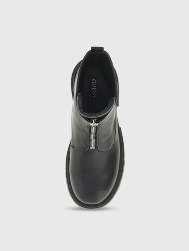 LEILA faux leather boots with zip - 5