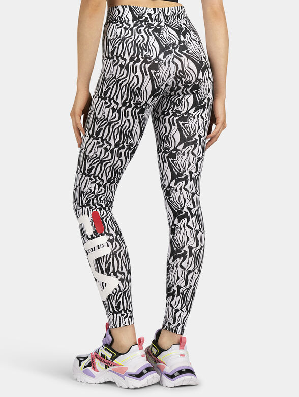 BERG AOP leggings with zebra print - 2